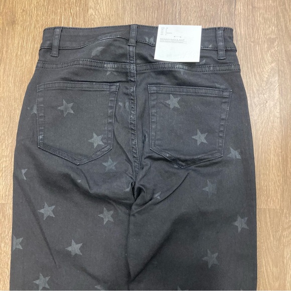 H&M Black Star Patterned Women’s Skinny Jeans Super Stretch NWT Size 2 - Picture 7 of 13
